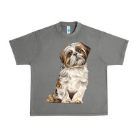 Tornado Shih Tzu Dog Urban Heavy Tee - LillyAllenDesigns