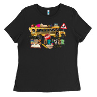 Black best bus driver ever Ladies Tee - texasbilliewilder