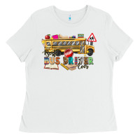 White best bus driver ever Ladies Tee - texasbilliewilder