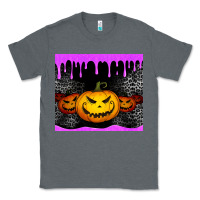 Charcoal Heather halloween jack o'lantern dripping glitter tumbler Classic Tee - Jasminsmagicworld