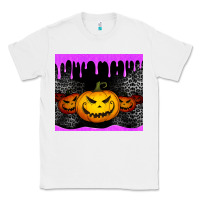 White halloween jack o'lantern dripping glitter tumbler Classic Tee - Jasminsmagicworld