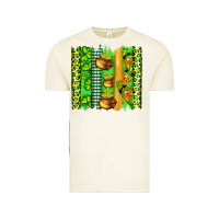 Vintage Arctic st patricks gnomes and cloves with leopard  brushstrokes Vintage Tee - Artiststas