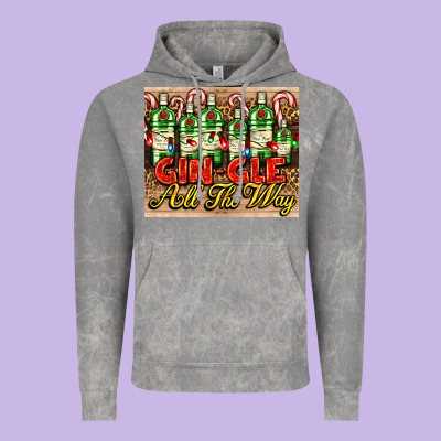 Gin Gle Christmas Gin Bottles Vintage Hoodie Designed By Adodesignshop