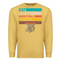 Antique Gold Eat Sleep Basketball Repeat Premium Sweatshirt - Bettercallsaul