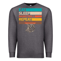 Charcoal Heather Eat Sleep Basketball Repeat Premium Sweatshirt - Bettercallsaul