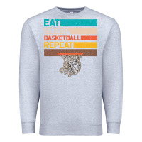 Heather Grey Eat Sleep Basketball Repeat Premium Sweatshirt - Bettercallsaul