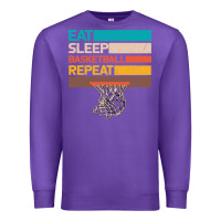 Purple Eat Sleep Basketball Repeat Premium Sweatshirt - Bettercallsaul