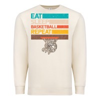 Sandshell Eat Sleep Basketball Repeat Premium Sweatshirt - Bettercallsaul