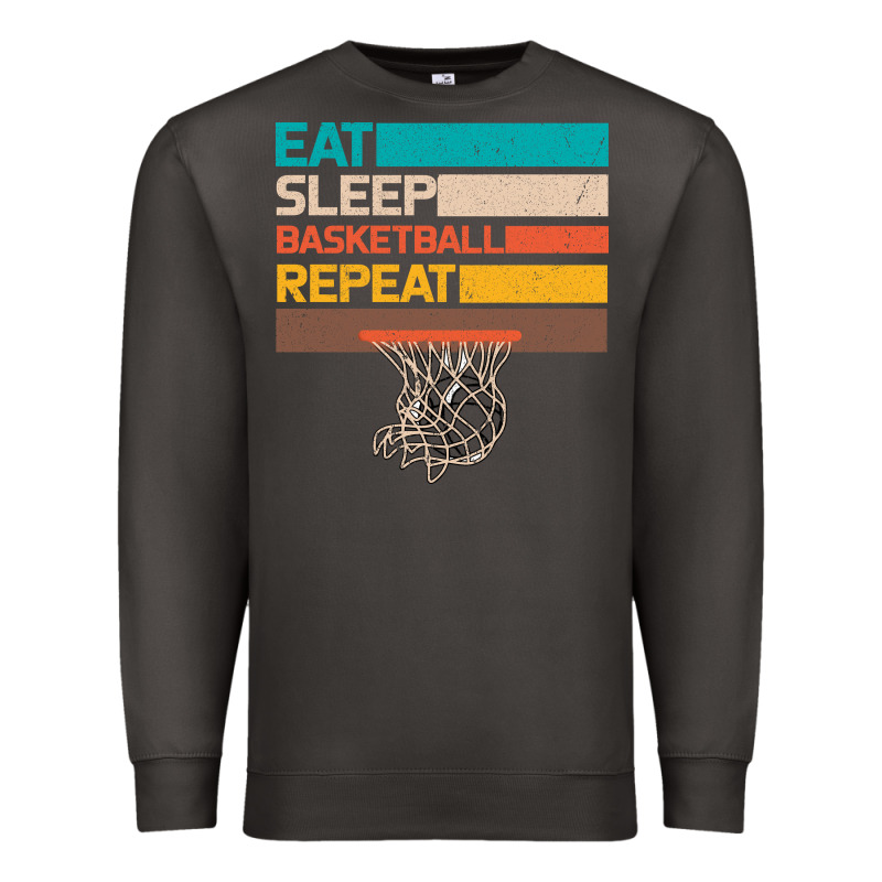 Eat Sleep Basketball Repeat Premium Sweatshirt by Bettercallsaul | Teevron