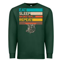 Sports Green Eat Sleep Basketball Repeat Premium Sweatshirt - Bettercallsaul