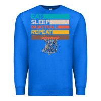 True Royal Eat Sleep Basketball Repeat Premium Sweatshirt - Bettercallsaul