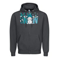 Smoke let it snow with cute snowman bbs Zipper Hoodie - BundleAndBundleShop
