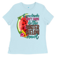 Baby Blue if you drink don t drive do the watermelon crawl Ladies Tee - Zillion Design Studio