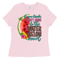 Bubblegum Pink if you drink don t drive do the watermelon crawl Ladies Tee - Zillion Design Studio