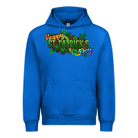 Cobalt Happy St. Patrick's Day Urban Hoodie - HowdyJamesFarm