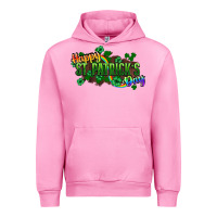 Fuchsia Pink Happy St. Patrick's Day Urban Hoodie - HowdyJamesFarm
