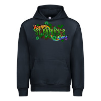 Navy Happy St. Patrick's Day Urban Hoodie - HowdyJamesFarm