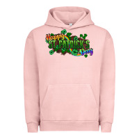 Pigment Salmon Happy St. Patrick's Day Urban Hoodie - HowdyJamesFarm