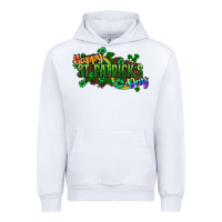 White Happy St. Patrick's Day Urban Hoodie - HowdyJamesFarm