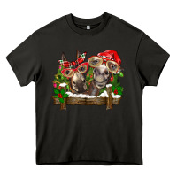 Asphalt Christmas donkeys Heavy Core Tee - BarkalooDesign