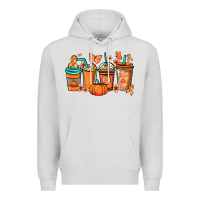 Dove Grey Kidney Cancer coffee cups orange ribbon Premium Hoodie - NancyCooperArtShop