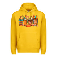 Lemon Kidney Cancer coffee cups orange ribbon Premium Hoodie - NancyCooperArtShop