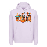Lilac Kidney Cancer coffee cups orange ribbon Premium Hoodie - NancyCooperArtShop