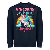 Navy unicorns are born in august Heavyweight Sweatshirt - Jasminsmagicworld