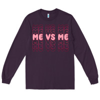 Plum me vs me Long Sleeve Tee - MaliasSmallBusiness