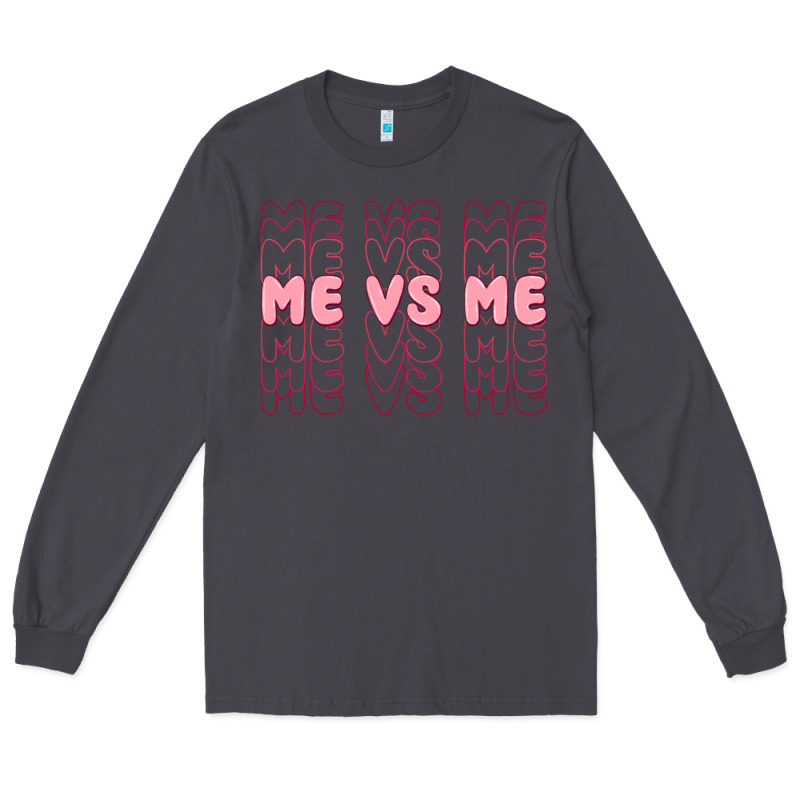 Me Vs Me Long Sleeve Tee by MaliasSmallBusiness | Teevron