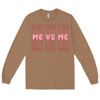 Toasted Coconut me vs me Long Sleeve Tee - MaliasSmallBusiness