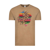 Vintage Coffee serape leopard patch Vintage Tee - AdoDesignShop