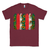 Burgundy mexican flag brushstroke Classic Tee - Jasminsmagicworld