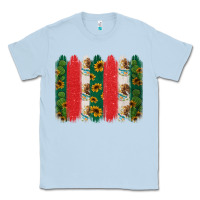 Dusty Blue mexican flag brushstroke Classic Tee - Jasminsmagicworld