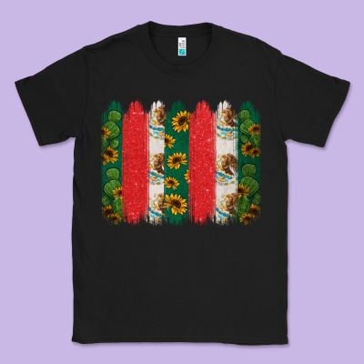 Mexican Flag Brushstroke Classic Tee Designed By Jasminsmagicworld