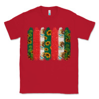 Red mexican flag brushstroke Classic Tee - Jasminsmagicworld