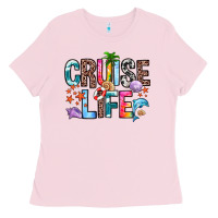 Bubblegum Pink cruise life Ladies Tee - Zillion Design Studio