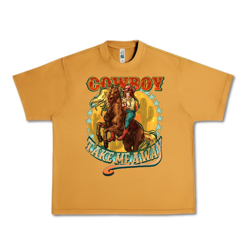 Cowboy Take Me Away Urban Heavy Tee by NancyCooperArtShop | Teevron