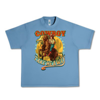 Pebble Blue cowboy take me away Urban Heavy Tee - NancyCooperArtShop