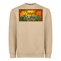 Mushroom western desert darlin sunset cactus leopard serape   license plate tem Heavyweight Sweatshirt - BarkalooDesign