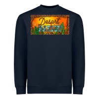 Navy western desert darlin sunset cactus leopard serape   license plate tem Heavyweight Sweatshirt - BarkalooDesign