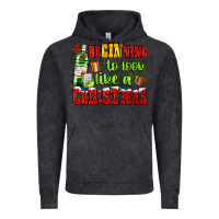 Vintage Black beginning to look like a christmas with gin and gifts Vintage Hoodie - AdoDesignShop