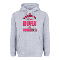 Heather Grey LEGENDS ARE BORN İN DECEMBER Heavyweight Hoodie - Bettercallsaul