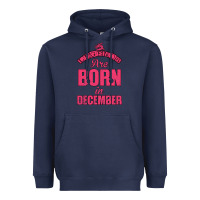 Navy LEGENDS ARE BORN İN DECEMBER Heavyweight Hoodie - Bettercallsaul