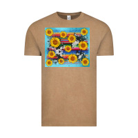 Vintage Coffee serape cowhide sunflower Vintage Tee - AdoDesignShop