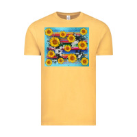 Vintage Mustard serape cowhide sunflower Vintage Tee - AdoDesignShop