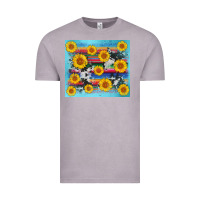 Vintage Zinc serape cowhide sunflower Vintage Tee - AdoDesignShop