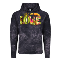 Cloud Black love kiwi Vintage Hoodie - RanaPortraitStore