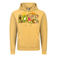 Vintage Mustard love kiwi Vintage Hoodie - RanaPortraitStore