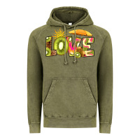 Vintage Olive love kiwi Vintage Hoodie - RanaPortraitStore